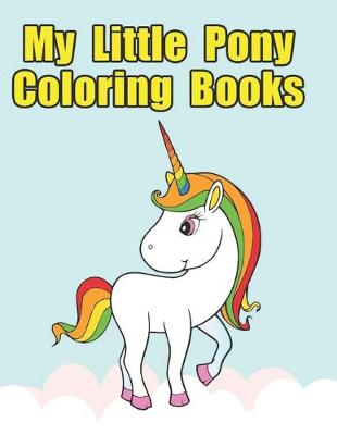 Book cover for my little pony coloring books