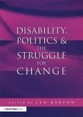 Book cover for Disability, Politics and the Struggle for Change