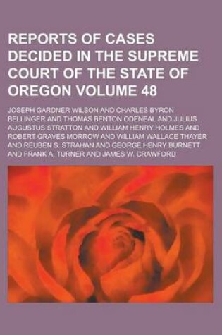 Cover of Reports of Cases Decided in the Supreme Court of the State of Oregon Volume 48