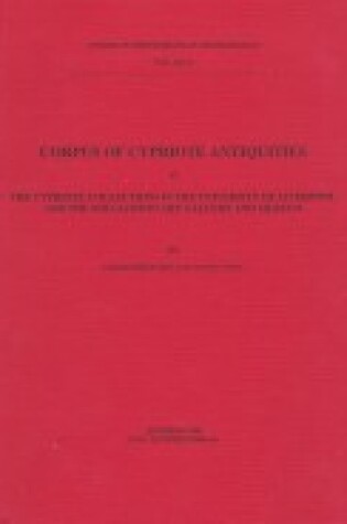 Cover of Corpus of Cypriote Antiquities