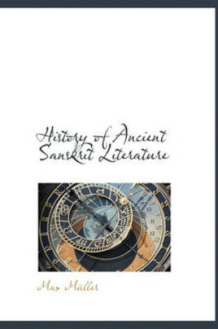 Cover of History of Ancient Sanskrit Literature