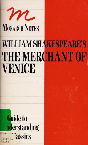 Book cover for Shakespeare's "the Merchant of Venice"