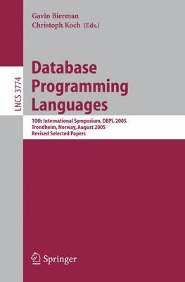 Book cover for Database Programming Languages