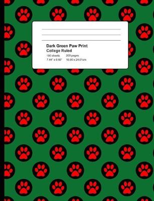 Book cover for Dark Green Paw Print