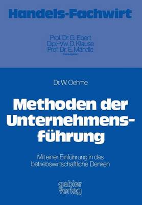 Book cover for Methoden der Unternehmensführung