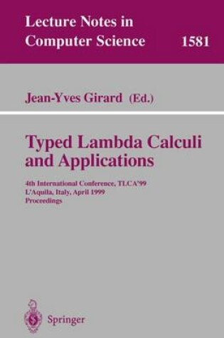 Cover of Typed Lambda Calculi and Applications