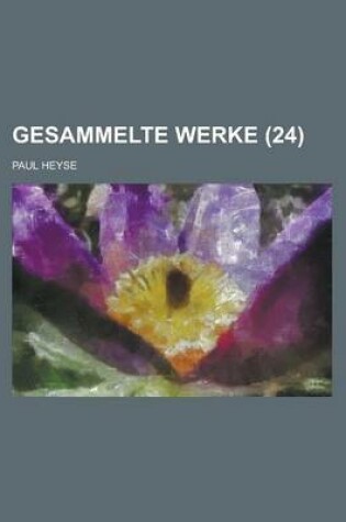 Cover of Gesammelte Werke (24)