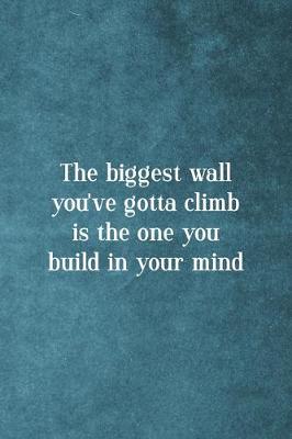 Book cover for The Biggest Wall You've Gotta Climb Is The One You Build In Your Mind