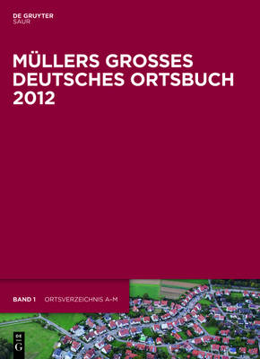Book cover for Mullers Grosses Deutsches Ortsbuch 2012