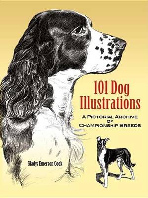 Book cover for 101 Dog Illustrations: A Pictorial Archive of Championship Breeds