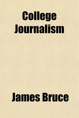 Book cover for College Journalism