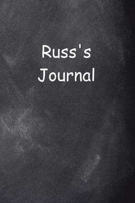 Book cover for Russ Personalized Name Journal Custom Name Gift Idea Russ