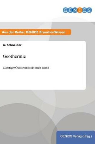 Cover of Geothermie