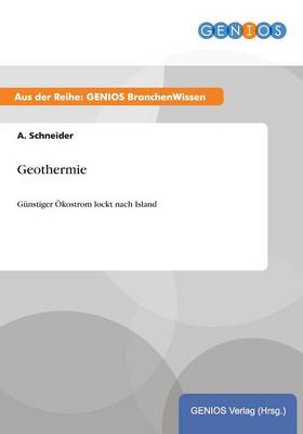 Book cover for Geothermie