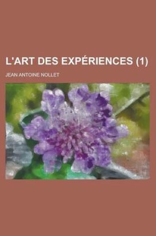 Cover of L'Art Des Experiences (1 )