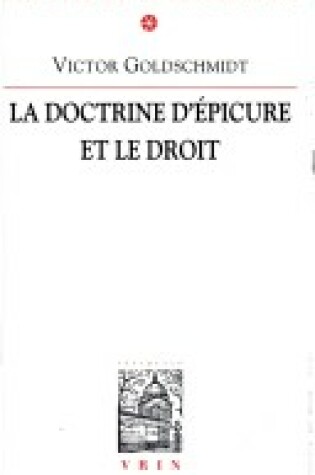 Cover of La Doctrine d'Epicure Et Le Droit