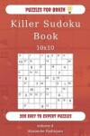 Book cover for Puzzles for Brain - Killer Sudoku Book 200 Easy to Expert Puzzles 10x10 (volume 4)