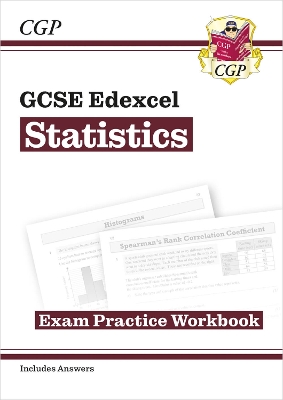 Book cover for GCSE Statistics Edexcel Exam Practice Workbook (includes Answers)