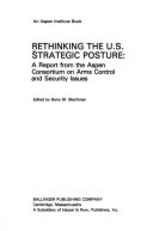 Cover of Rethinking the United States Strategic Posture