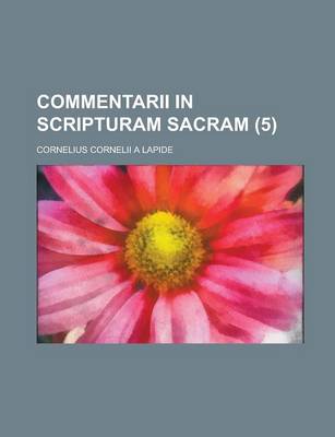 Book cover for Commentarii in Scripturam Sacram (5)