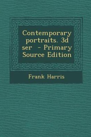 Cover of Contemporary Portraits. 3D Ser