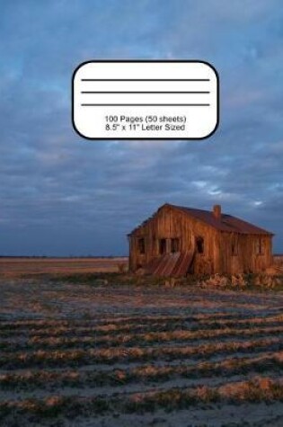 Cover of Shack in a Field Narrow Ruled Composition Book
