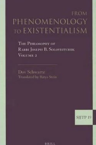 Cover of From Phenomenology to Existentialism