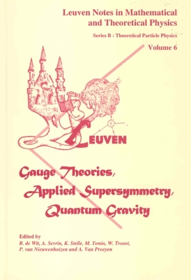 Book cover for Gauge Theories, Applied Supersymmetry, Quantum Gravity