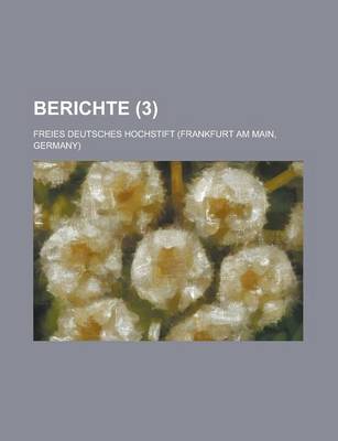 Book cover for Berichte (3)