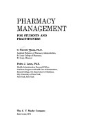 Book cover for Pharmacy Management for Students and Practitioners