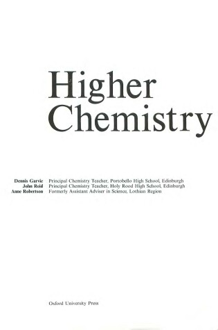 Cover of Higher Chemistry