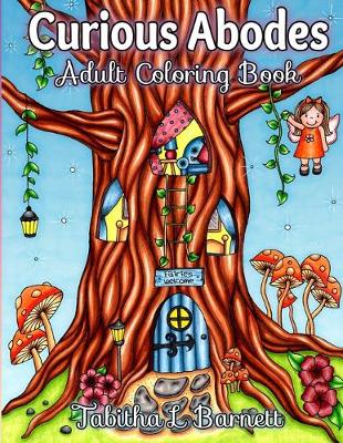 Book cover for Curious Abodes Adult Coloring Book