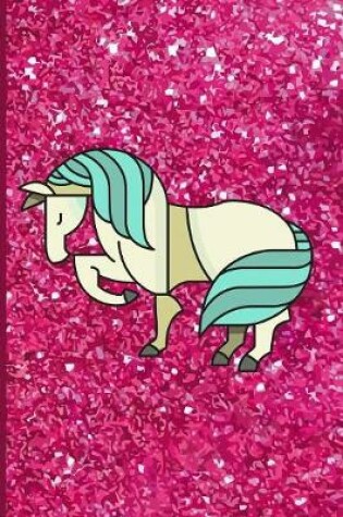 Cover of Pink Glitter Horse Design Notebook