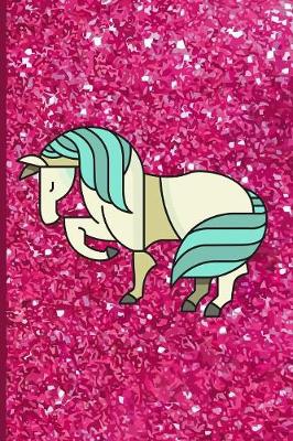 Book cover for Pink Glitter Horse Design Notebook