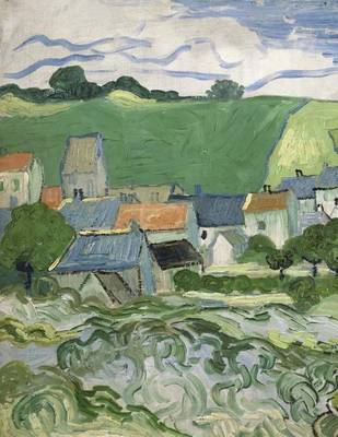 Book cover for View of Auvers, Vincent Van Gogh. Ruled Journal