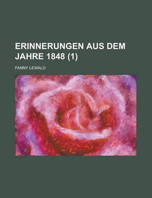 Book cover for Erinnerungen Aus Dem Jahre 1848 (1)