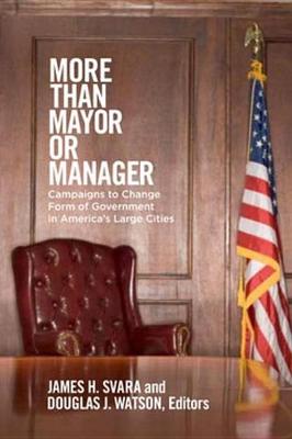 Book cover for More than Mayor or Manager