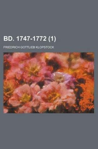 Cover of Bd. 1747-1772 (1)