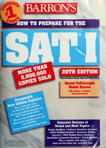 Book cover for How to Prepare for the Sat I