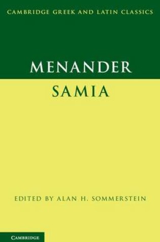 Cover of Menander: Samia (The Woman from Samos)