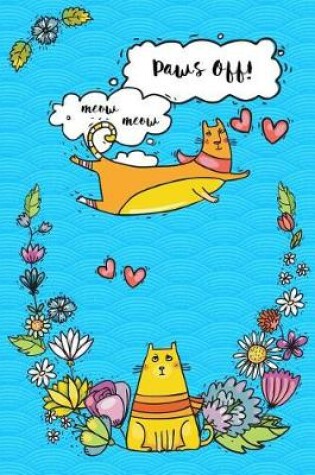 Cover of Bullet Journal Notebook for Cat Lovers Funny Flying Cartoon Cat 1