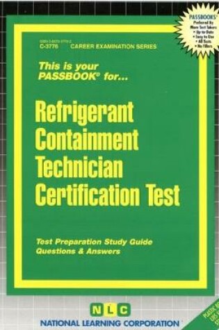 Cover of Refrigerant Containment Technician Certification Test