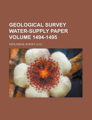 Book cover for Geological Survey Water-Supply Paper Volume 1494-1495