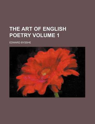 Book cover for The Art of English Poetry Volume 1