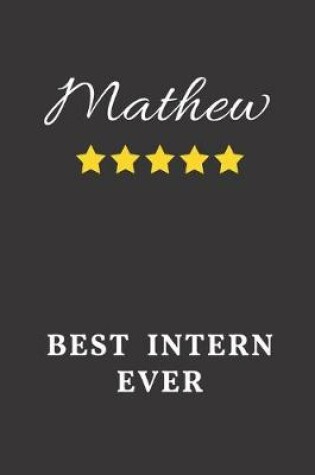 Cover of Mathew Best Intern Ever