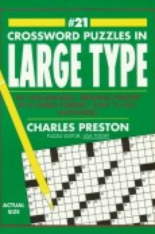 Cover of Crossword Puzzles in Large Type