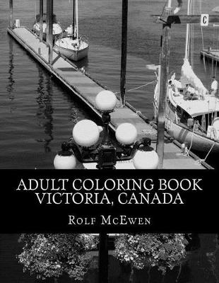 Book cover for Adult Coloring Book - Victoria, Canada