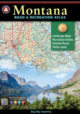 Book cover for Benchmark Montana Road & Recreation Atlas, 5th Edition