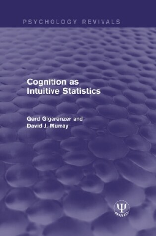 Cover of Cognition as Intuitive Statistics