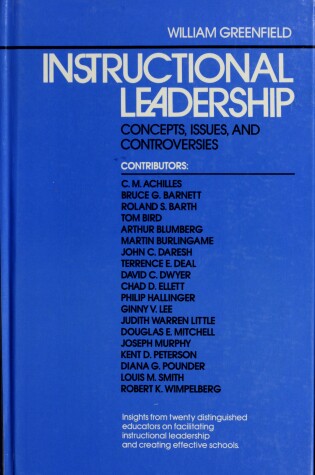 Cover of Instructional Leadership %%%